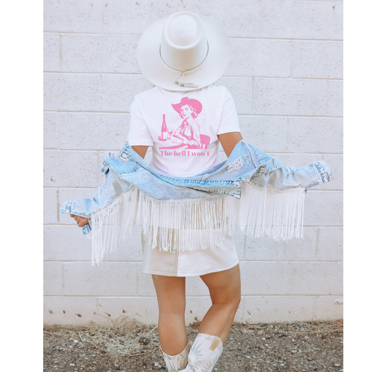 Pink “The hell I won’t” tee